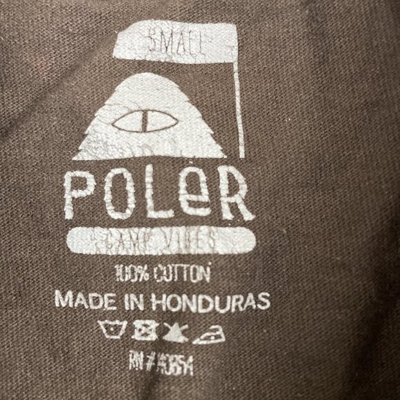 Poler T-Shirt Men’s S Short Sleeve Camping Outdoor Crew Neck Graphic - Picture 4 of 5